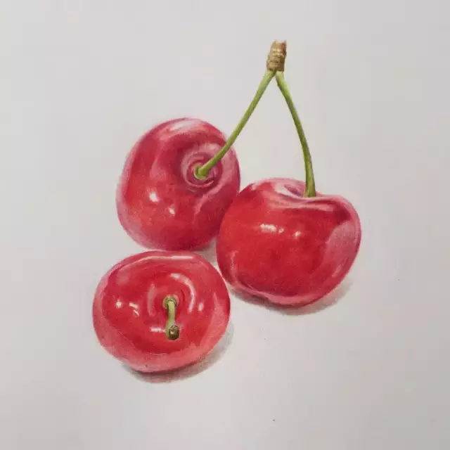 樱桃绘画
