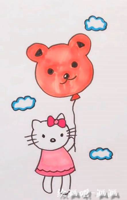 凯蒂猫绘画图片