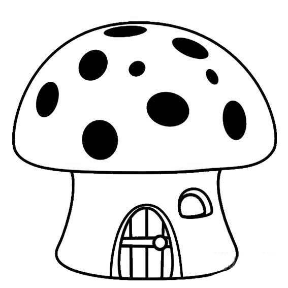 卡通房子简笔画