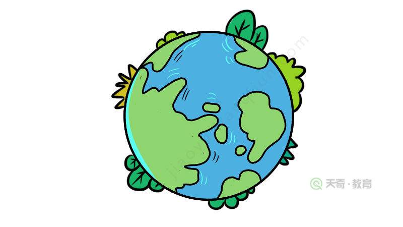 保护地球简笔画