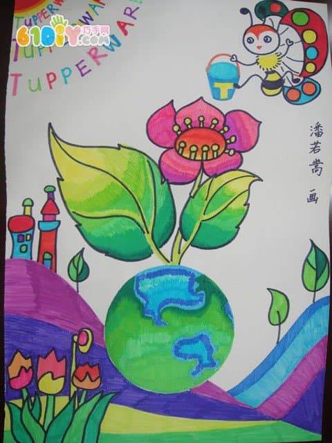 保护地球简笔画