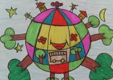 保护地球简笔画