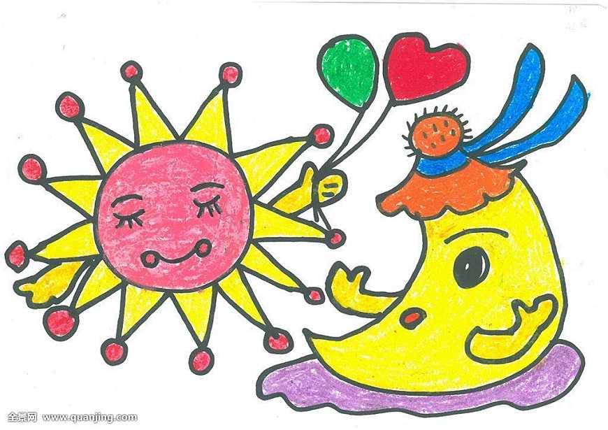 太阳卡通画