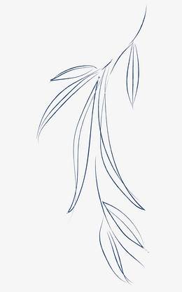 柳枝简笔画