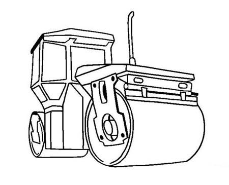 压路机简笔画