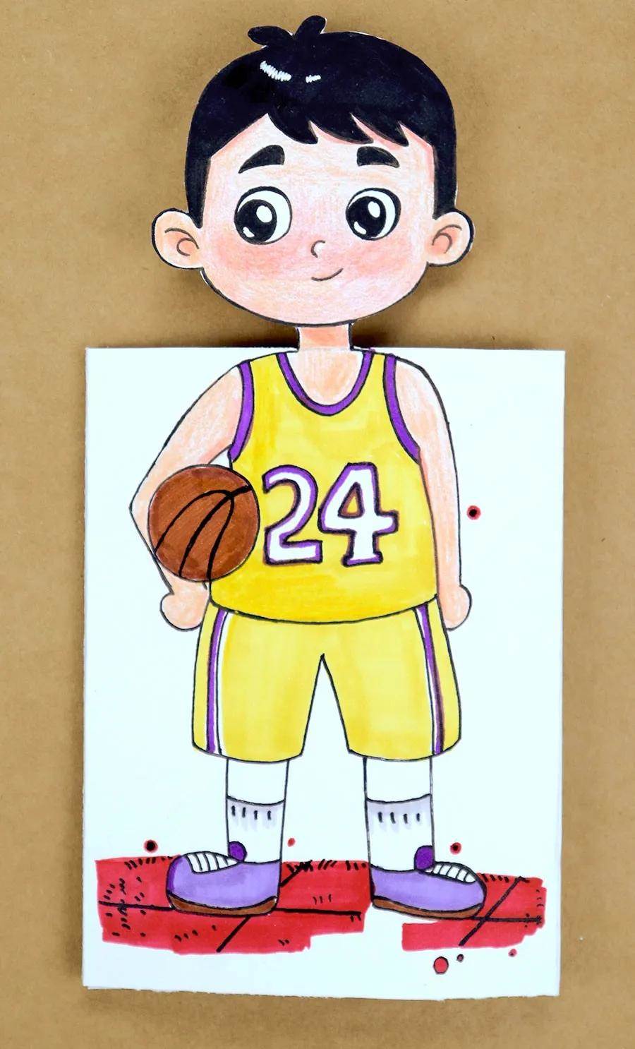 画小男孩