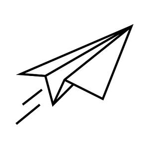 纸飞机的简笔画