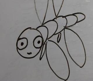 小蜻蜓简笔画
