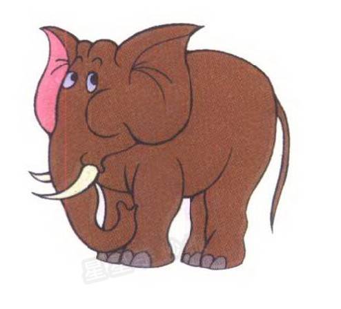 大象简笔画图片