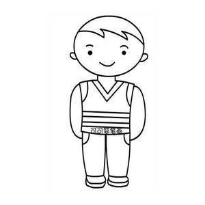 男童简笔画