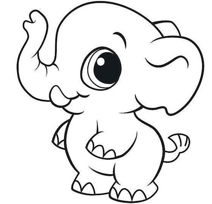 大象简笔画图片