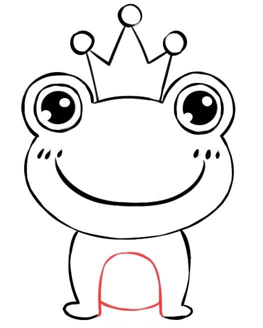 青蛙王子简笔画