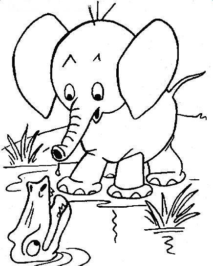 大象简笔画图片