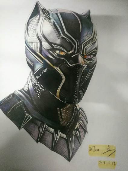 黑豹简笔画