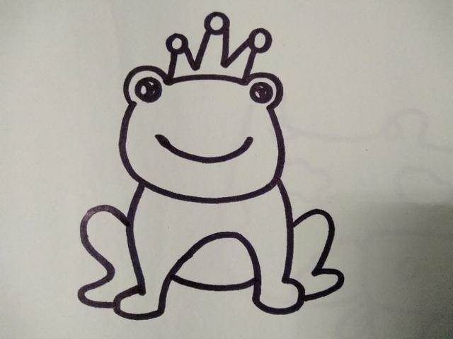 青蛙王子简笔画