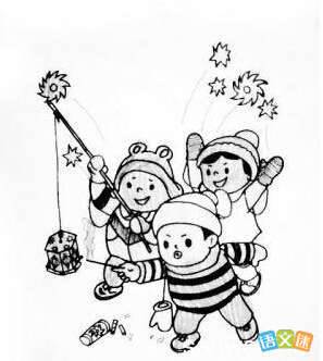 关于春节的简笔画
