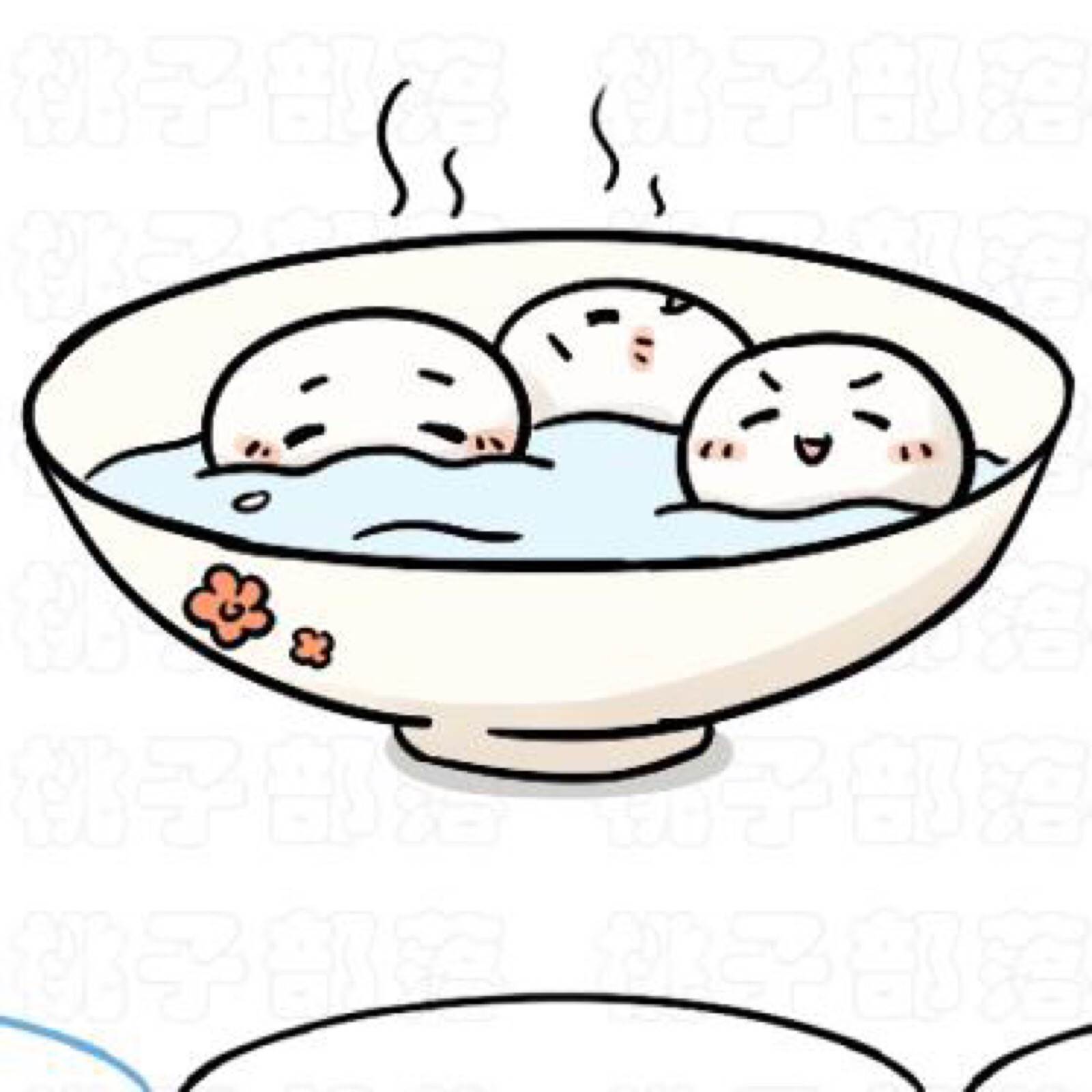 闹元宵简笔画