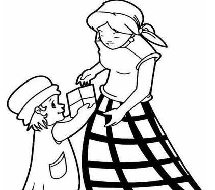 妈妈图片简笔画