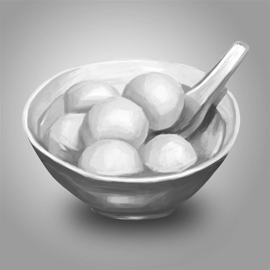 汤圆画法