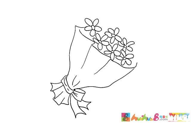 一束花的简笔画