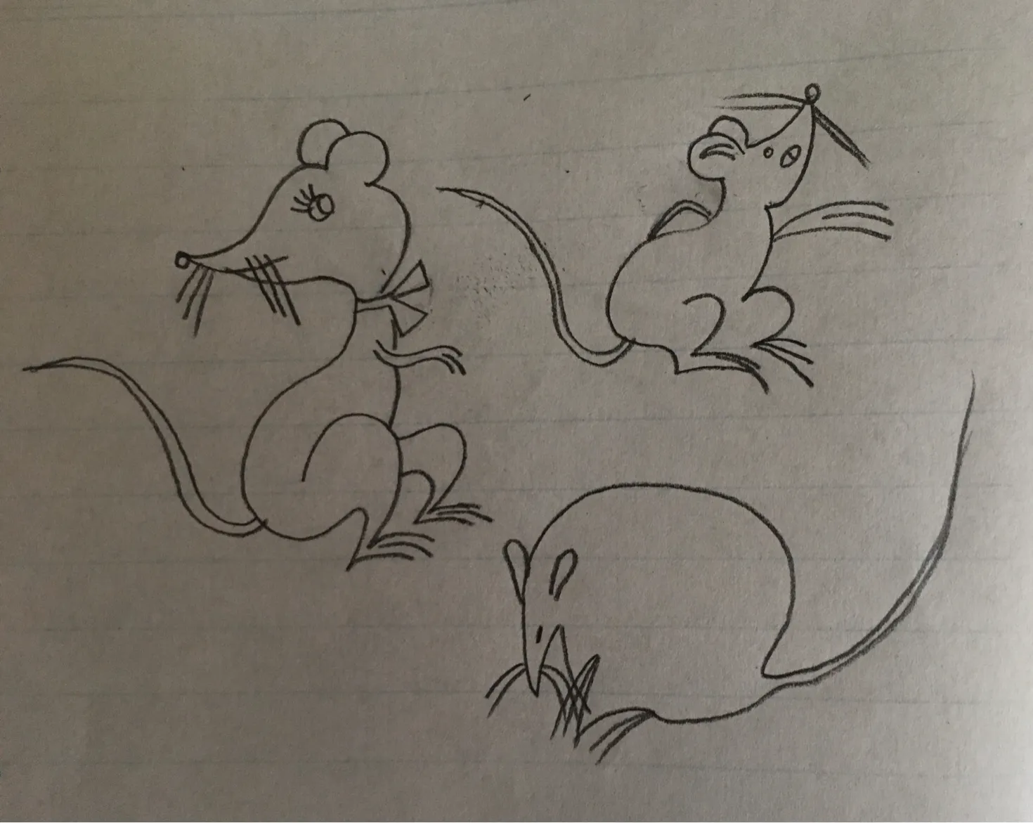小老鼠简笔画
