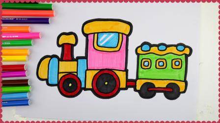 儿童简笔画小火车