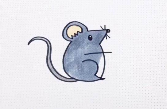 小老鼠简笔画
