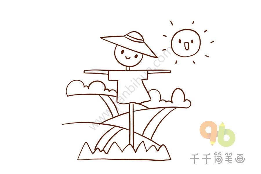 立秋的简笔画