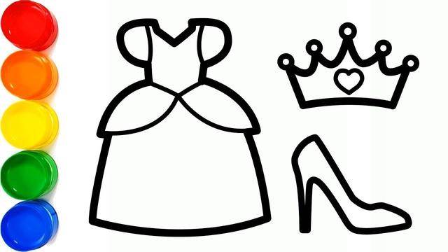 漂亮的裙子简笔画