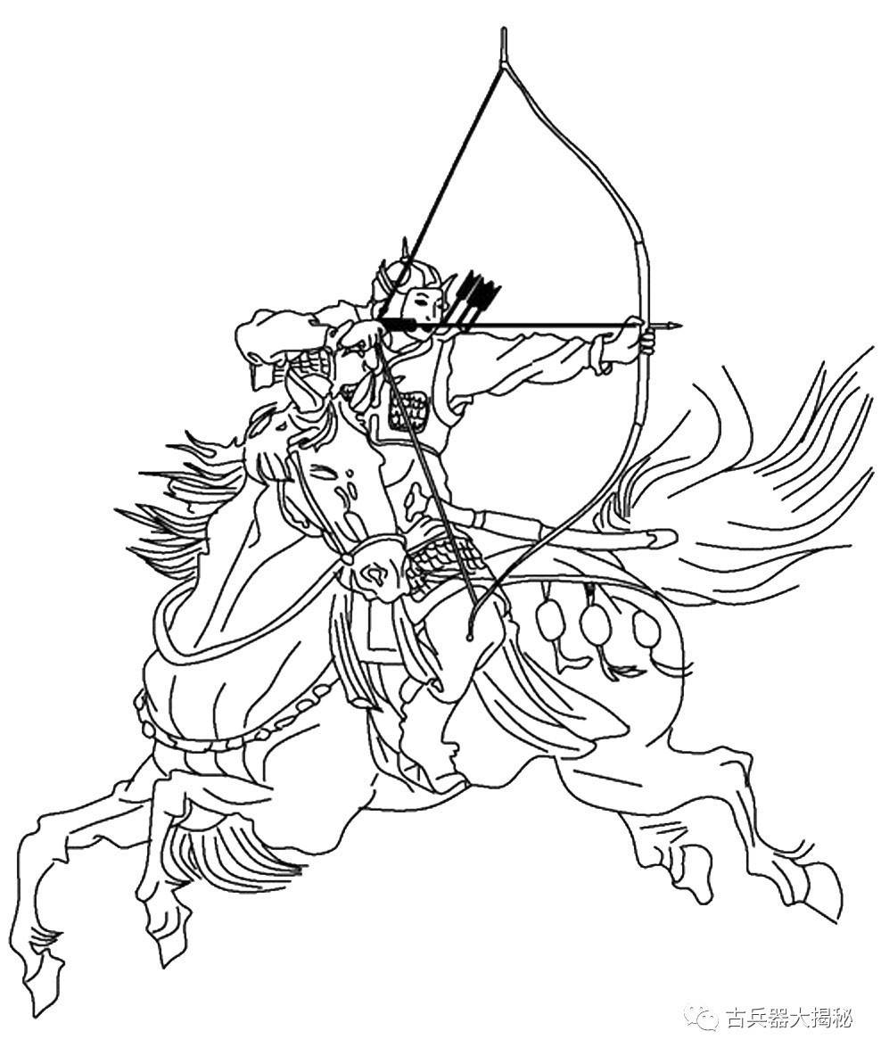古代士兵简笔画