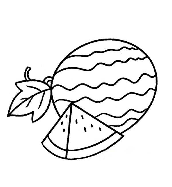 儿童简笔画西瓜