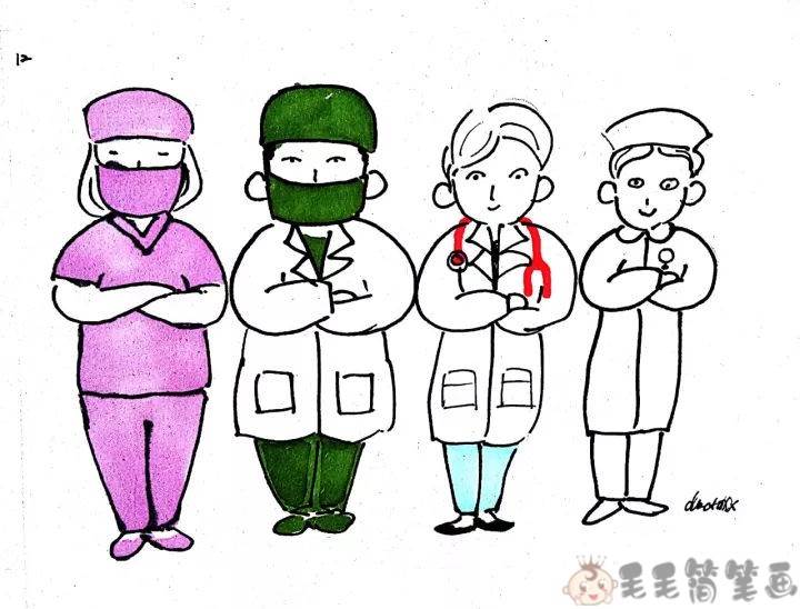 关于中国医师节的绘画