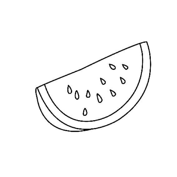 儿童简笔画西瓜