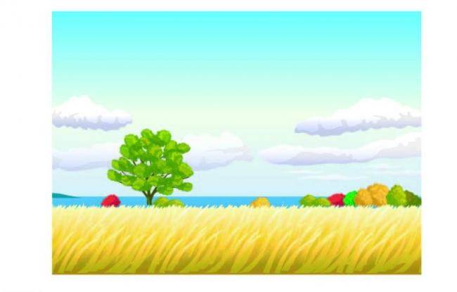 麦田简笔画