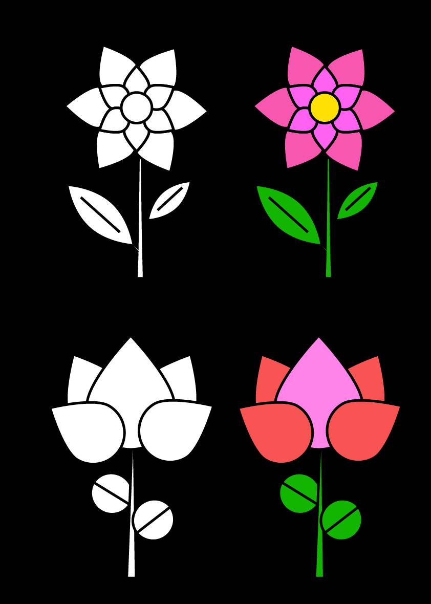 简单花朵简笔画