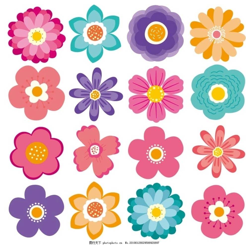 简单花朵简笔画