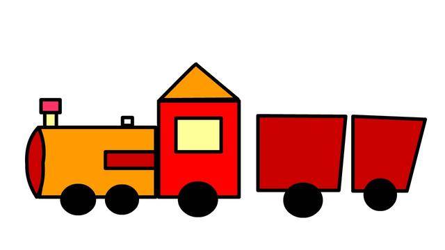 儿童简笔画小火车