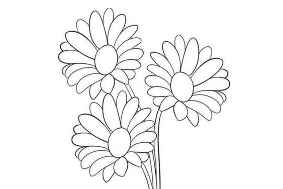 简单花朵简笔画