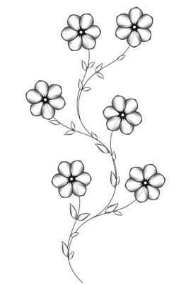 简单花朵简笔画