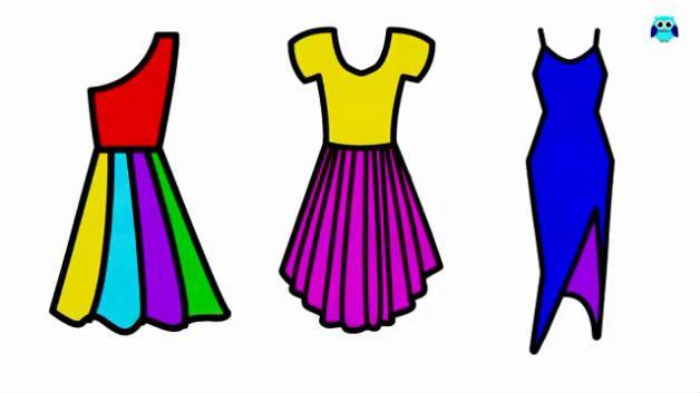 漂亮的裙子简笔画