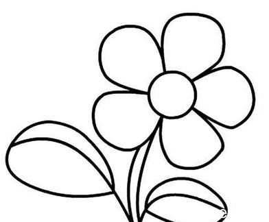 简单花朵简笔画