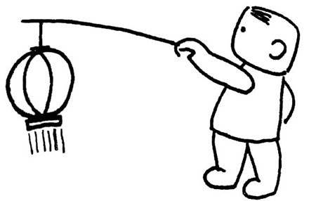 灯笼简笔画