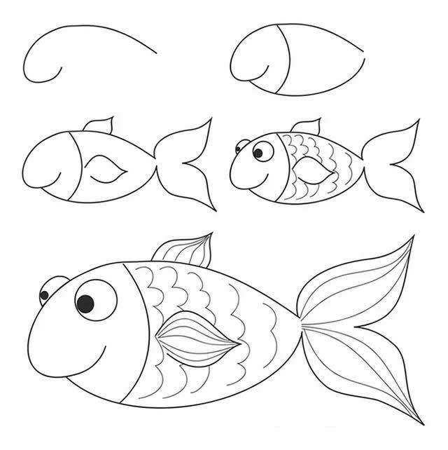 小鱼简笔画