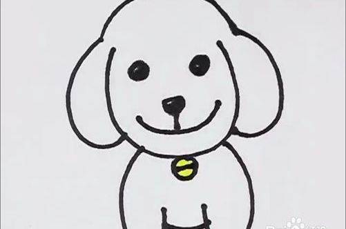小狗的简笔画