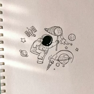 宇航员简笔画