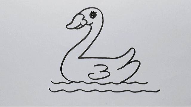 鹅的简笔画