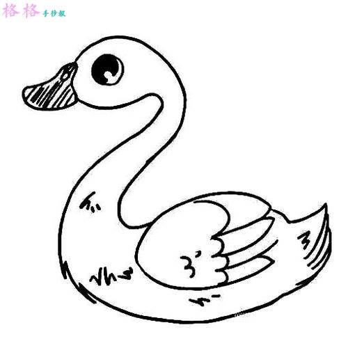 鹅的简笔画
