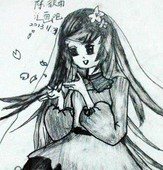 动漫公主绘画