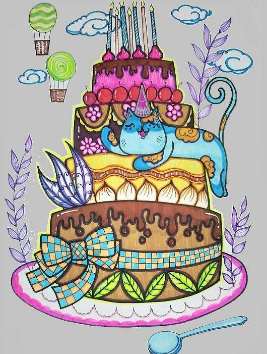 画蛋糕作品大全