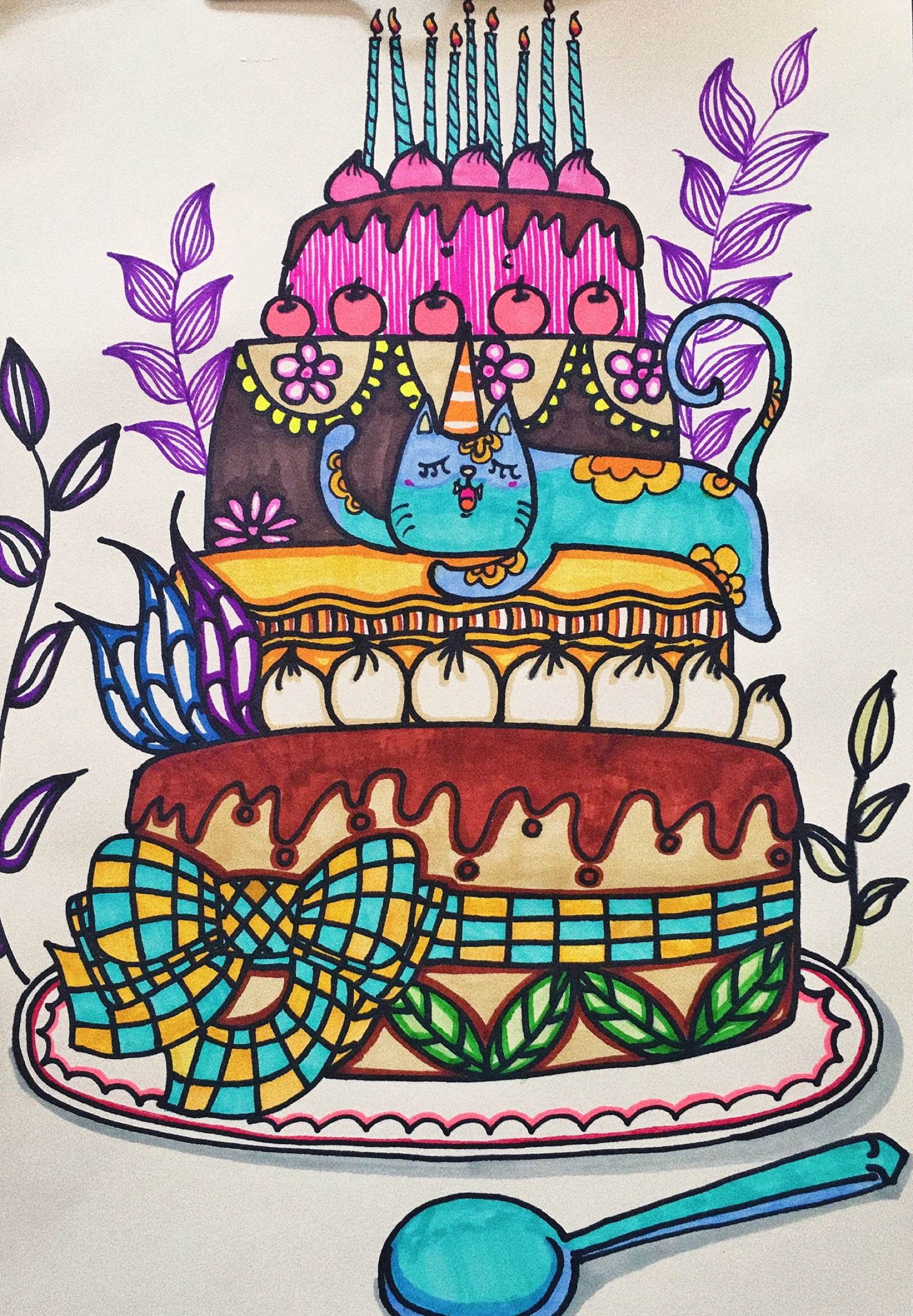 画蛋糕作品大全